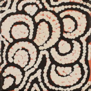 Lukarrara Jukurrpa (Desert Fringe-rush Seed Dreaming) by Warlukurlangu Artists