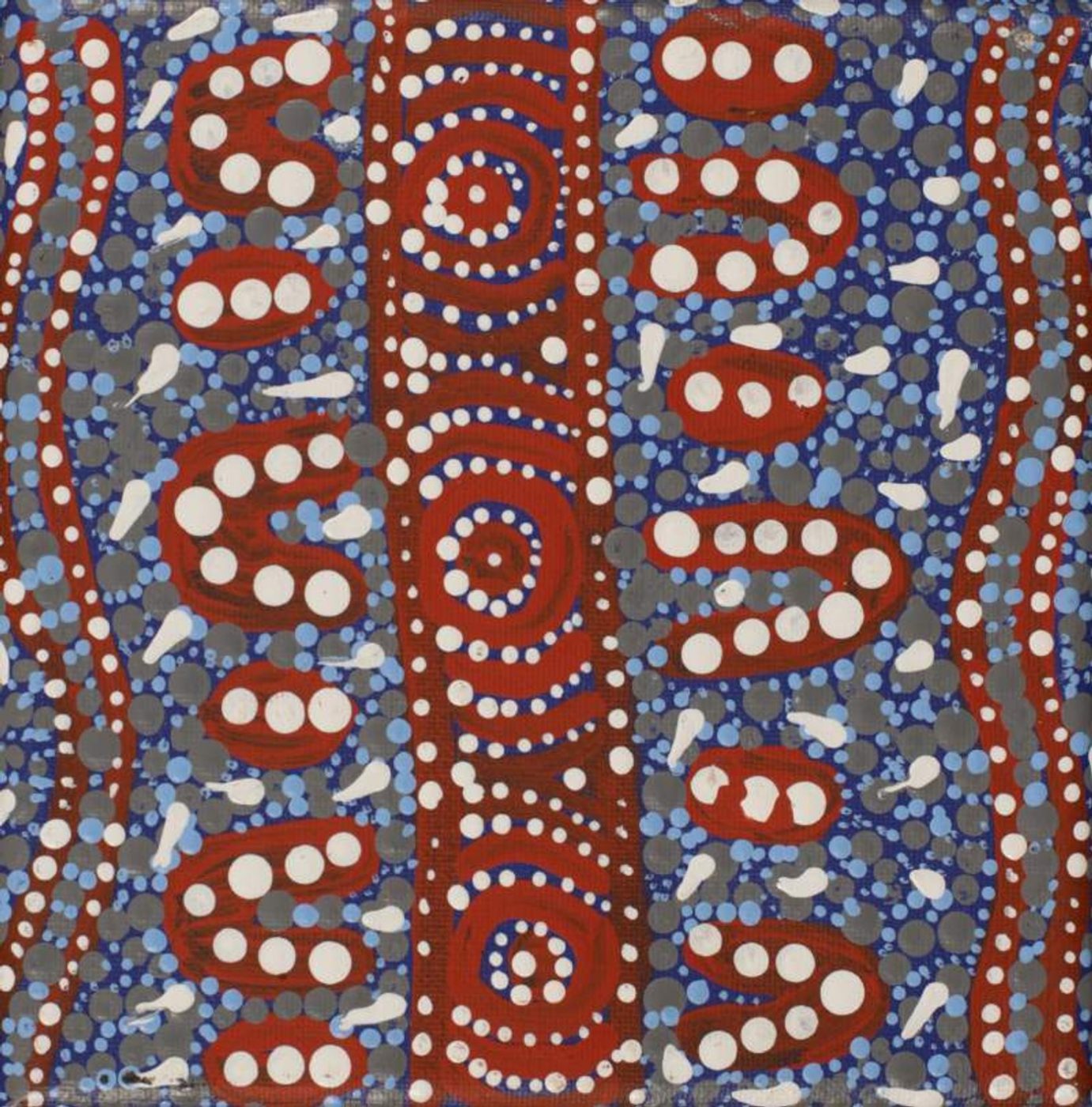 Wardapi Jukurrpa (Goanna Dreaming) - Yarripilangu by Warlukurlangu Artists