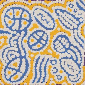 Lukarrara Jukurrpa (Desert Fringe-rush Seed Dreaming) by Warlukurlangu Artists