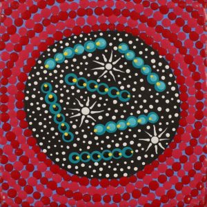 Wanakiji Jukurrpa (Bush Tomato Dreaming) by Warlukurlangu Artists
