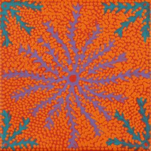 Wanakiji Jukurrpa (Bush Tomato Dreaming) by Warlukurlangu Artists
