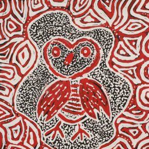 Jarlajirrpi Jukurrpa (Owlet Nightjar Dreaming) by Juliette Nampijinpa Brown