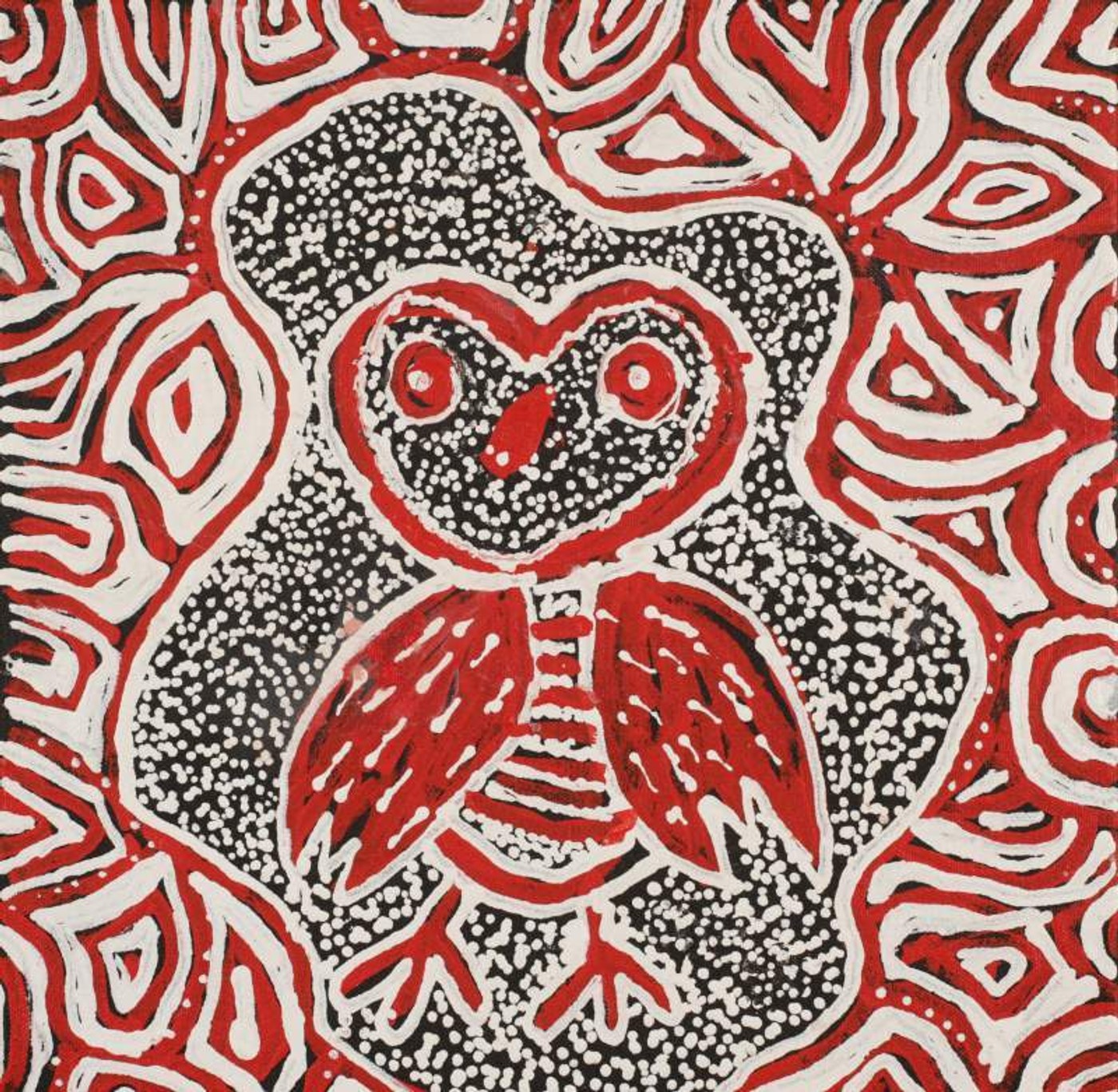 Jarlajirrpi Jukurrpa (Owlet Nightjar Dreaming) by Juliette Nampijinpa Brown
