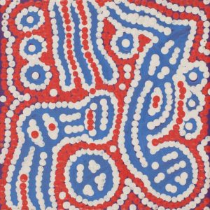 Lukarrara Jukurrpa (Desert Fringe-rush Seed Dreaming) by Warlukurlangu Artists