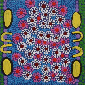 Wanakiji Jukurrpa (Bush Tomato Dreaming) by Warlukurlangu Artists