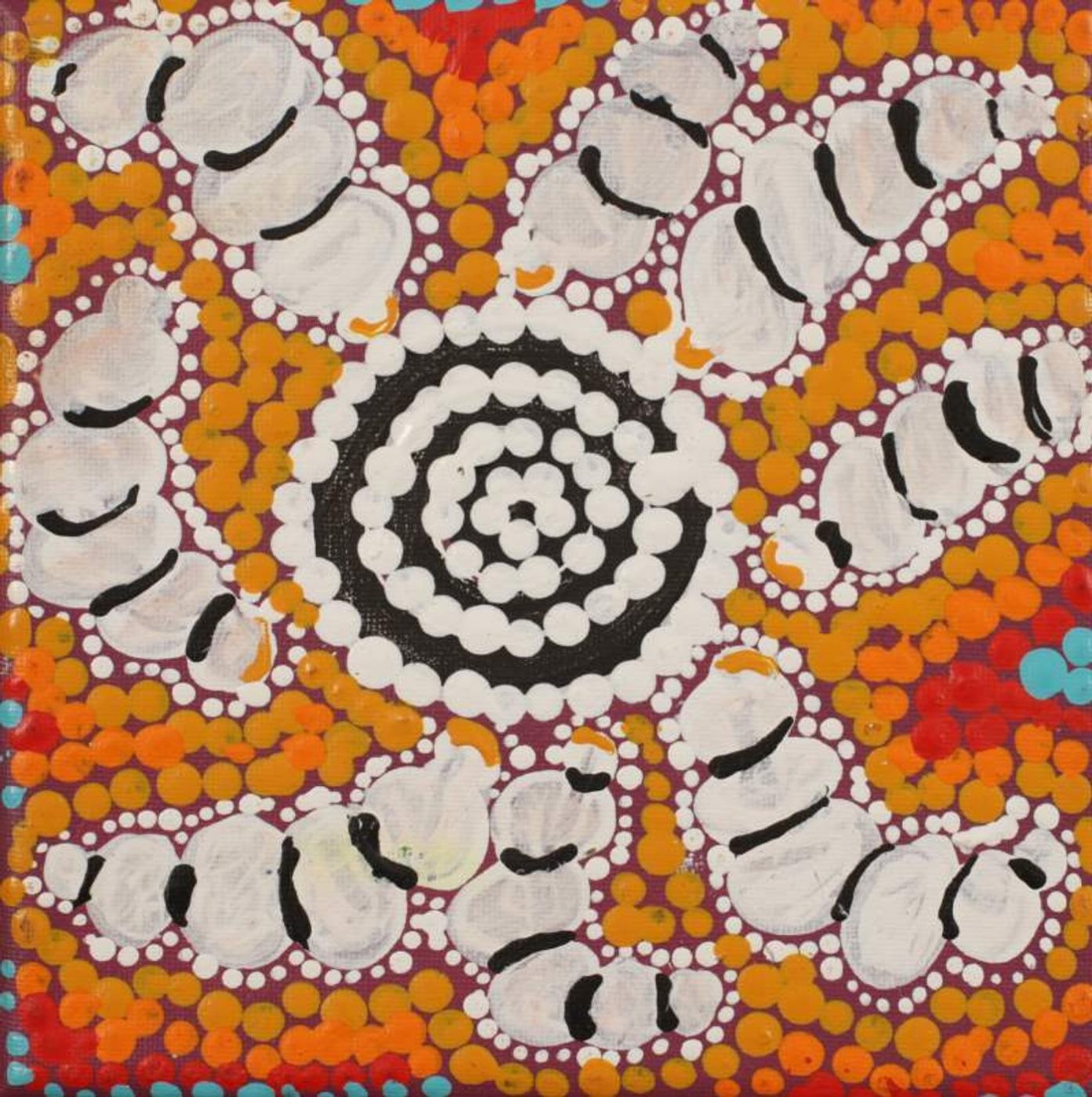Ngarlkirdi Jukurrpa (Witchetty Grub Dreaming) by Warlukurlangu Artists