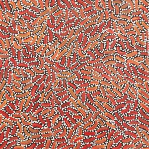 Warlukurlangu Jukurrpa (Fire country Dreaming) by Nathania Nangala Granites