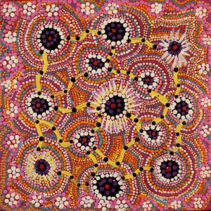 Warna Jukurrpa (Snake Dreaming) by Janey Napurrurla Long