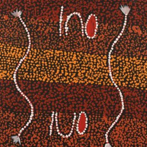 Ngapa Jukurrpa (Water Dreaming)  -  Puyurru by Sarah Napurrurla Leo