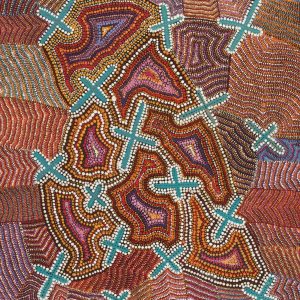 Ngatijirri Jukurrpa (Budgerigar Dreaming) by Kershini Napaljarri Collins