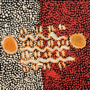 Ngapa Jukurrpa (Water Dreaming)  -  Puyurru by Clancy Jangala Watson