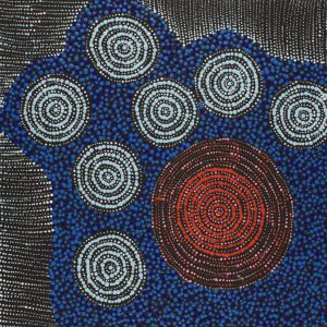 Napaljarri-warnu Jukurrpa (Seven Sisters Dreaming) by Valma Nakamarra White