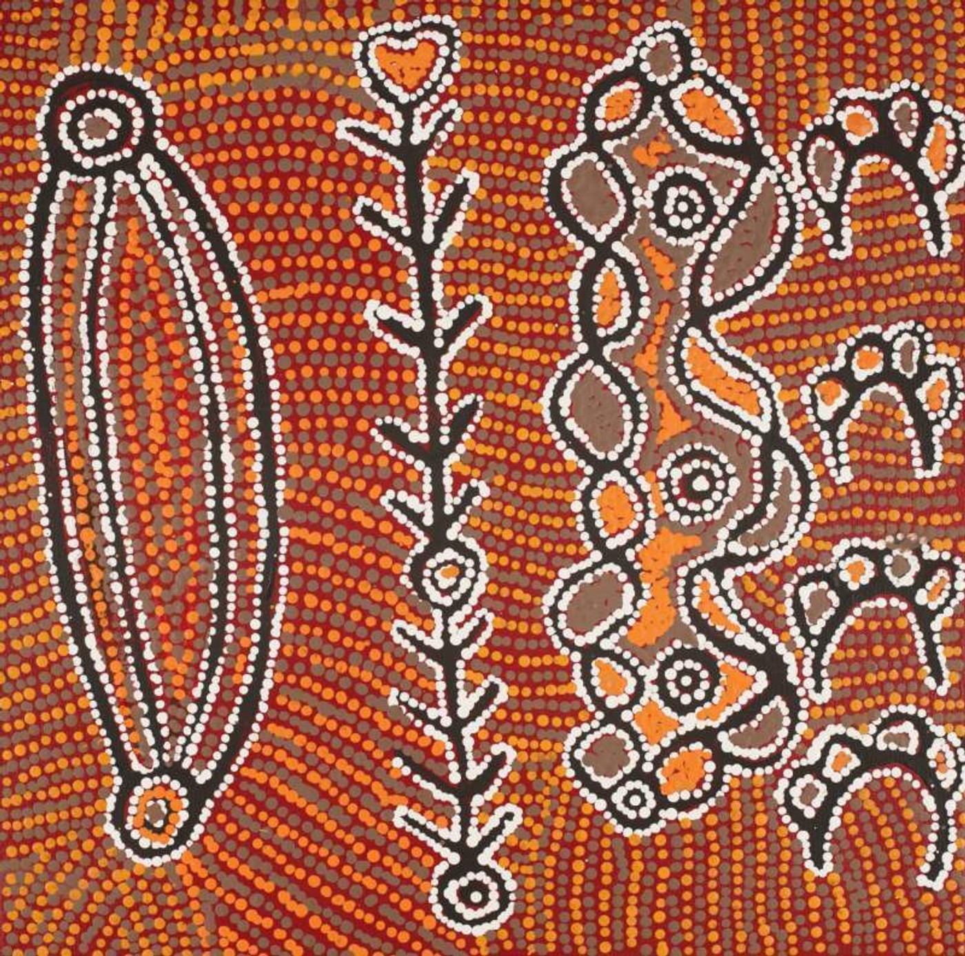 Mina Mina Jukurrpa (Mina Mina Dreaming) by Susie Nangala Watson