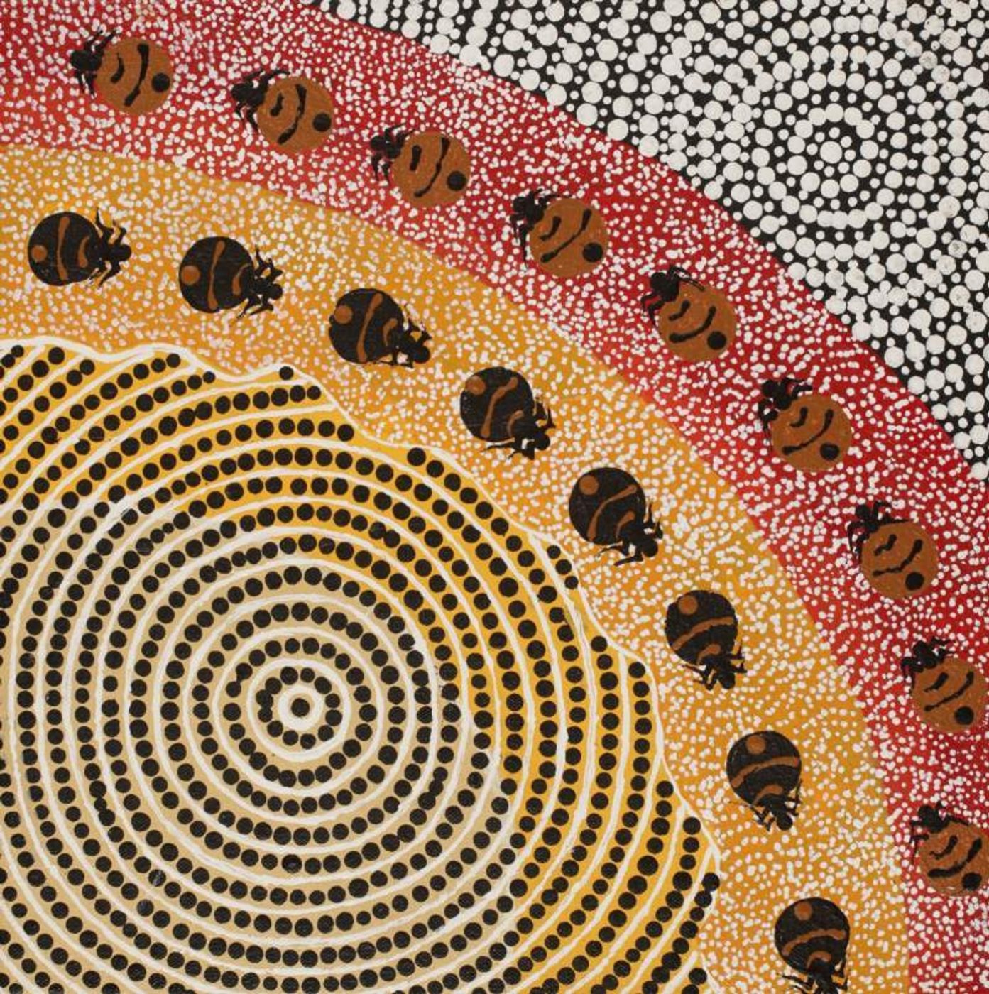 Ngurlu Jukurrpa (Native Seed Dreaming) by Tamika Nangala Cook