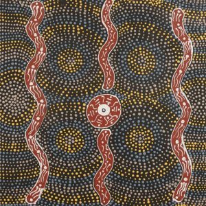 Ngurlu Jukurrpa (Native Seed Dreaming) by Ingrid Napangardi George