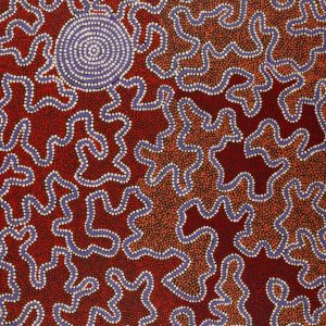 Ngapa Jukurrpa (Water Dreaming)  -  Puyurru by Kelly-Anne Nungarrayi Gibson