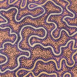 Ngapa Jukurrpa (Water Dreaming)  -  Puyurru by Kelly-Anne Nungarrayi Gibson