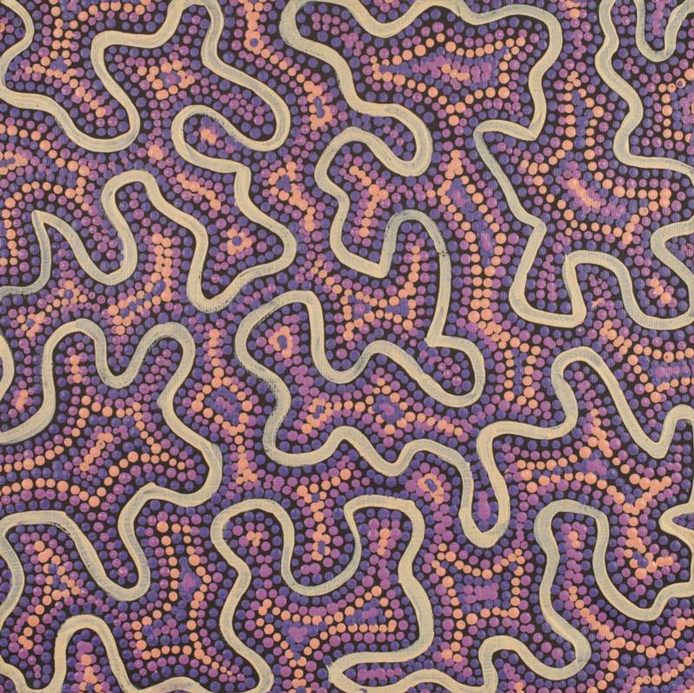 Ngapa Jukurrpa (Water Dreaming) - Puyurru by Kelly-Anne Nungarrayi Gibson