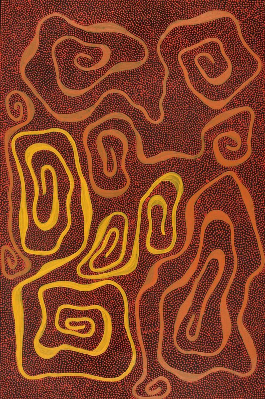 Yarla Jukurrpa (Bush Potato Dreaming) - Yumurrpa by Stephanie Napurrurla Nelson