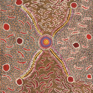 Warna Jukurrpa (Snake Dreaming) by Janey Napurrurla Long