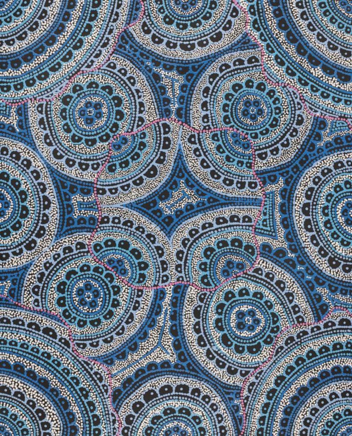 Ngalyipi Jukurrpa (Snakevine Dreaming) - Mina Mina by Kirsty Anne Napanangka Martin