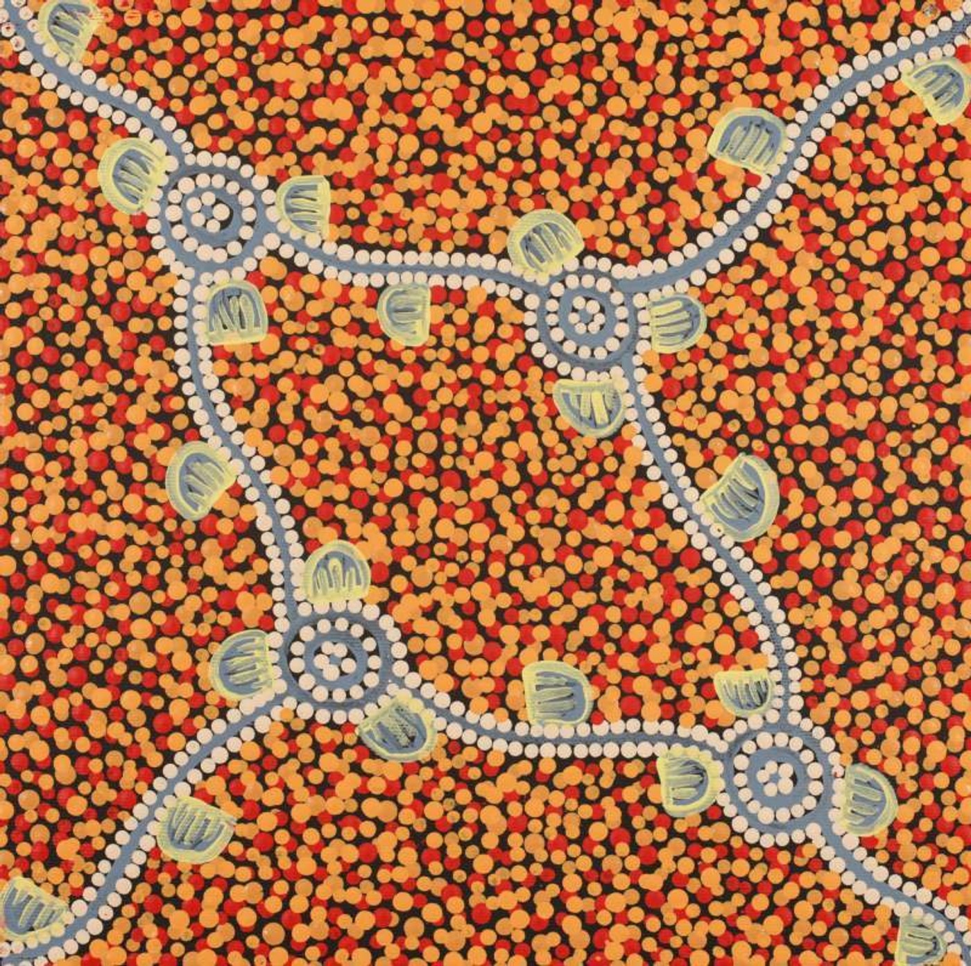 Wardapi Jukurrpa (Goanna Dreaming) - Yarripilangu by Melissa Napangardi Williams