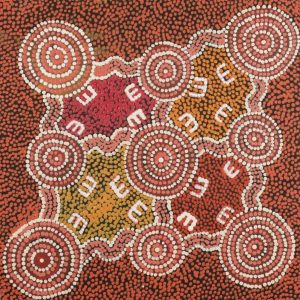 Janganpa Jukurrpa (Brush-tail Possum Dreaming)- Mawurrji by Ritasha Nampijinpa Martin