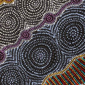 Pamapardu Jukurrpa (Flying Ant Dreaming)  - Warntungurru by Mekeisha Napanangka Martin