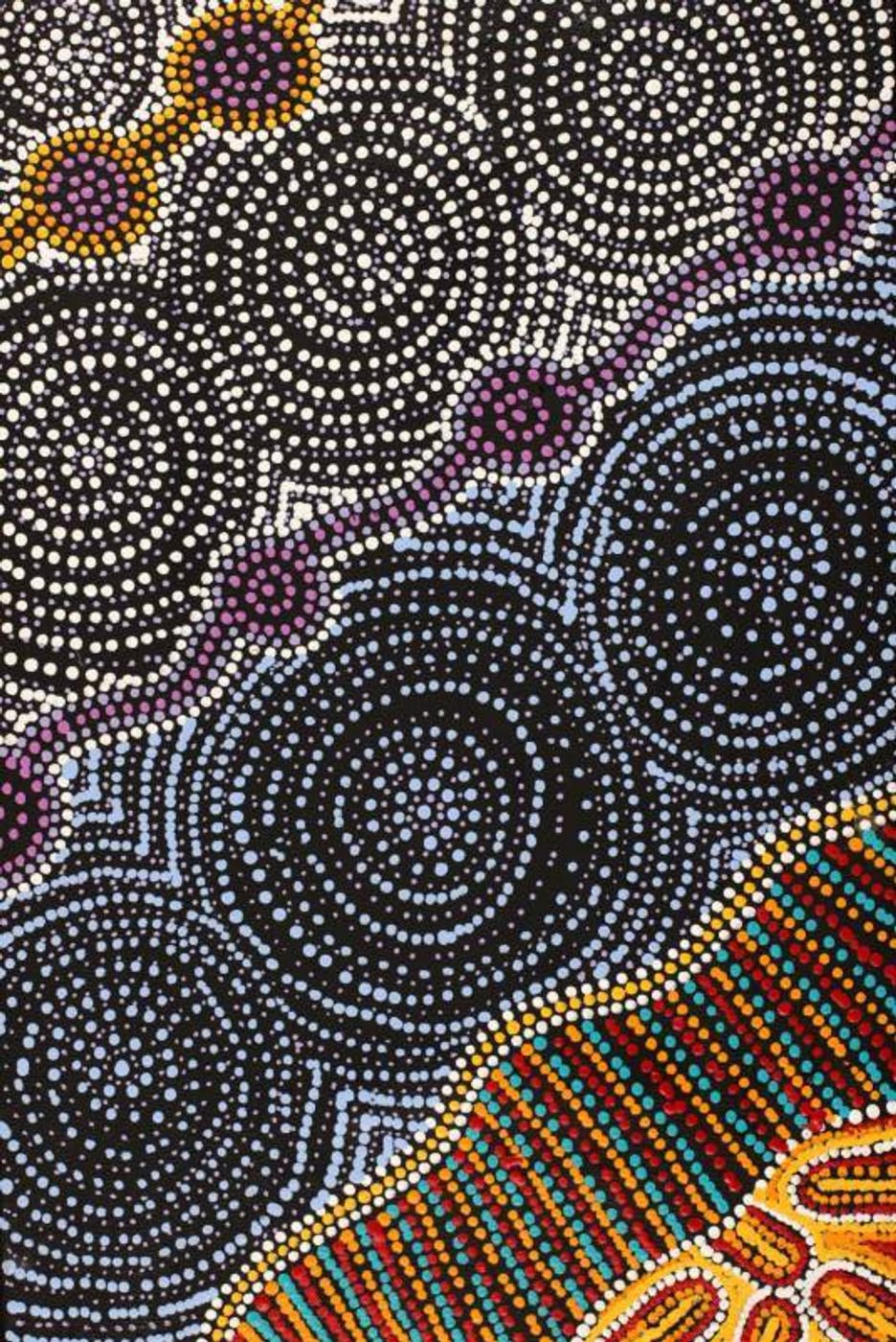 Pamapardu Jukurrpa (Flying Ant Dreaming) - Warntungurru by Mekeisha Napanangka Martin