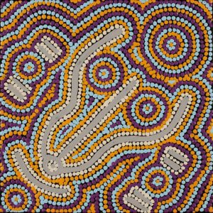 Ngapa Jukurrpa (Water Dreaming)  -  Pirlinyarnu by Renae Nakamarra Stevenson
