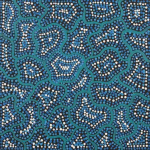 Yarla Jukurrpa (Bush Potato Dreaming) - Cockatoo Creek by Justine Nakamarra Nelson
