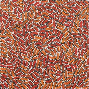 Warlukurlangu Jukurrpa (Fire country Dreaming) by Nathania Nangala Granites
