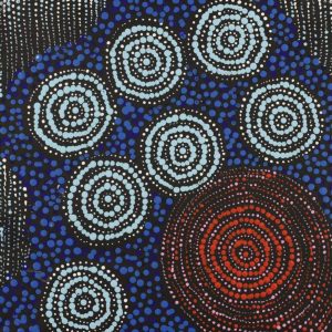 Napaljarri-warnu Jukurrpa (Seven Sisters Dreaming) by Valma Nakamarra White