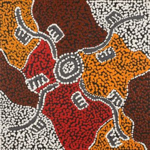 Wardapi Jukurrpa (Goanna Dreaming) - Yarripilangu by Sebastian Japanangka Williams