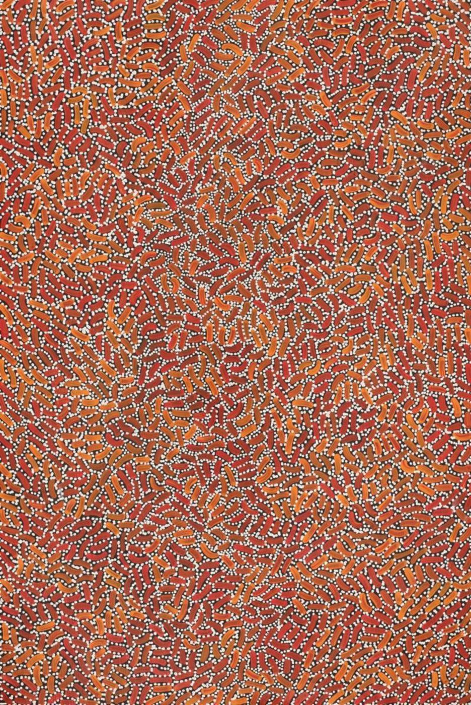 Warlukurlangu Jukurrpa (Fire country Dreaming) by Nathania Nangala Granites