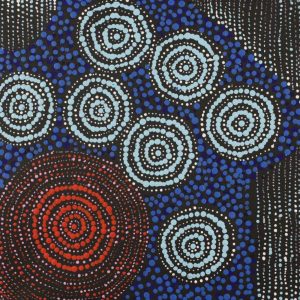 Napaljarri-warnu Jukurrpa (Seven Sisters Dreaming) by Valma Nakamarra White
