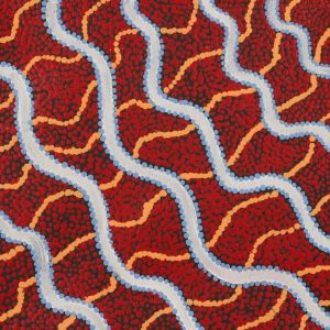 Warna Jukurrpa (Snake Dreaming) by Danilda Nakamarra White