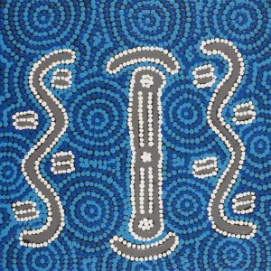 Ngapa Jukurrpa (Water Dreaming)  -  Pirlinyarnu by Renae Nakamarra Stevenson