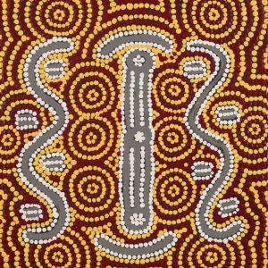 Ngapa Jukurrpa (Water Dreaming)  -  Pirlinyarnu by Renae Nakamarra Stevenson