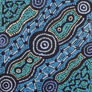 Warlukurlangu Jukurrpa (Fire country Dreaming) by Theo (Faye) Nangala Hudson