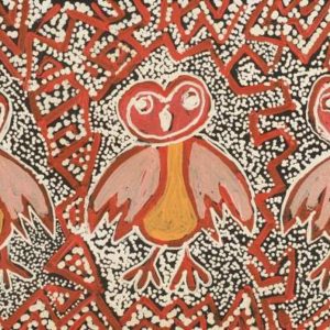 Jarlajirrpi Jukurrpa (Owlet Nightjar Dreaming) by Juliette Nampijinpa Brown