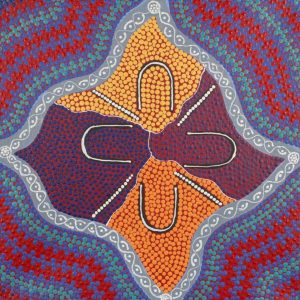 Ngurlu Jukurrpa (Native Seed Dreaming) by Tamika Nangala Cook