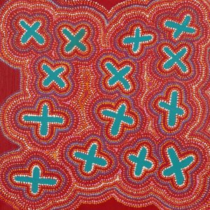 Ngatijirri Jukurrpa (Budgerigar Dreaming) by Kershini Napaljarri Collins