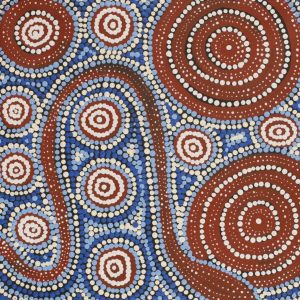 Warna Jukurrpa (Snake Dreaming) by Steven Jakamarra Oldfield