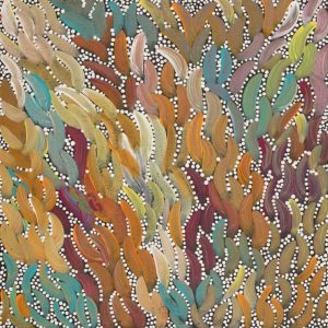 Yarla Jukurrpa (Bush Potato Dreaming) - Cockatoo Creek by Chantelle Napanangka Williams