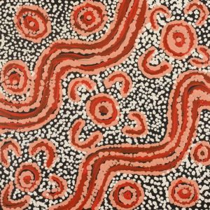 Ngapa Jukurrpa (Water Dreaming)  - Mikanji by Juliette Nampijinpa Brown