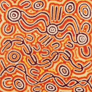 Majardi Jukurrpa (Hairstring Belt/Skirt or Tassel Dreaming) - Mina Mina by Madeleine Napangardi Dixon