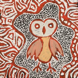 Jarlajirrpi Jukurrpa (Owlet Nightjar Dreaming) by Juliette Nampijinpa Brown