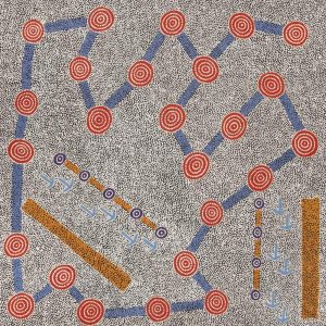 Yankirri Jukurrpa (Emu Dreaming) - Ngarlikirlangu by Michael Japaljarri Wayne