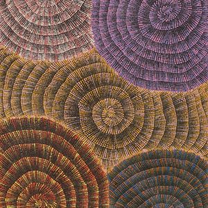 Pamapardu Jukurrpa (Flying Ant Dreaming)  - Warntungurru by Mekeisha Napanangka Martin